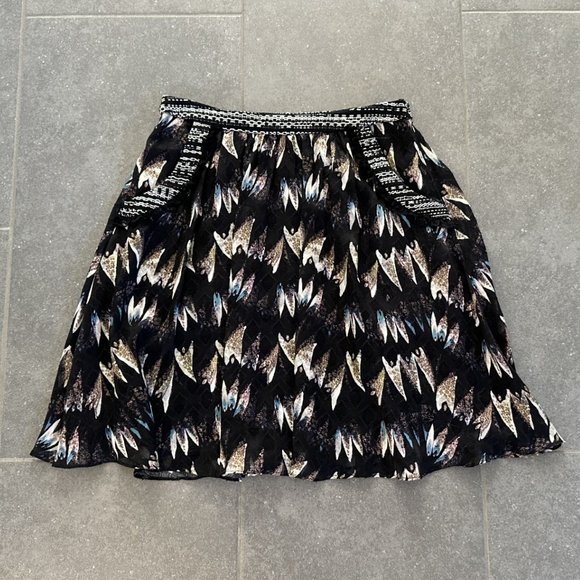 Silk A Line Skirt